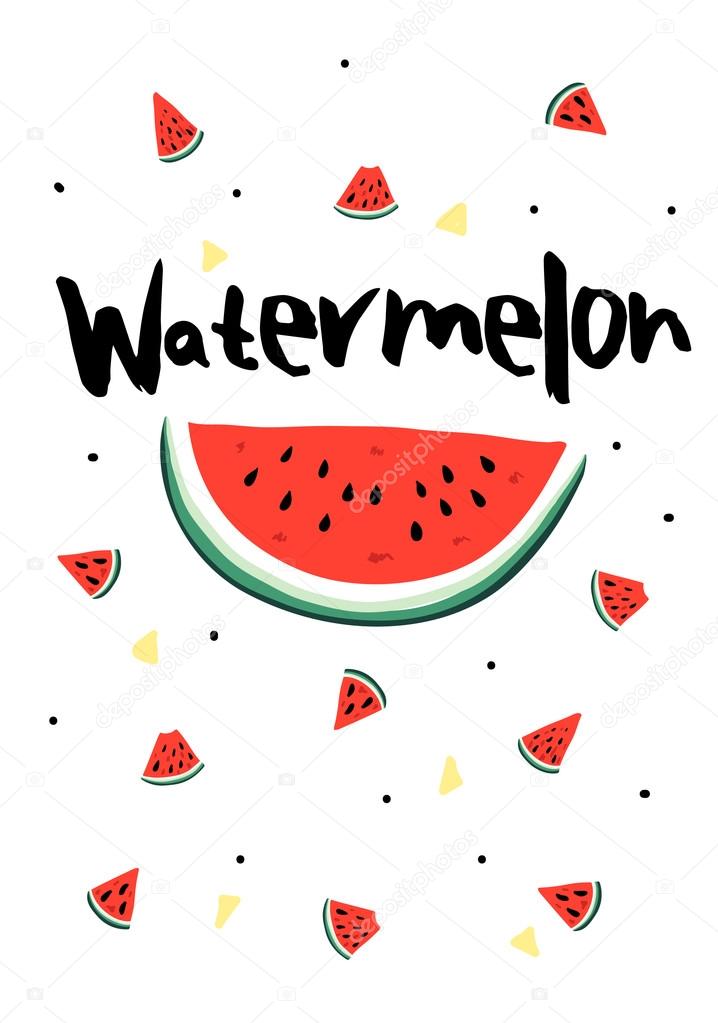 Watermelon graphic for fashion
