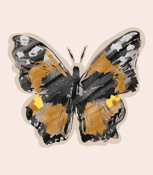 Farbenfroher Schmetterlingsaufdruck — Stockvektor