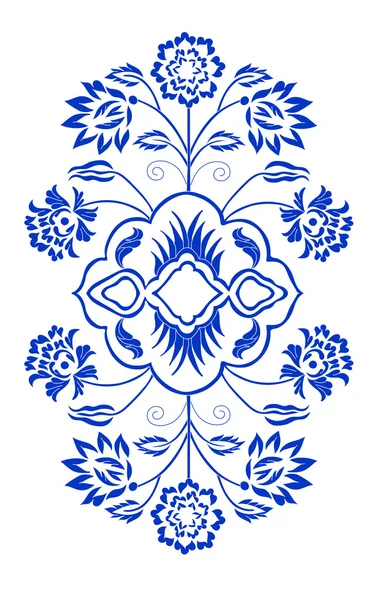 Floraler Print mit Nähten — Stockvektor