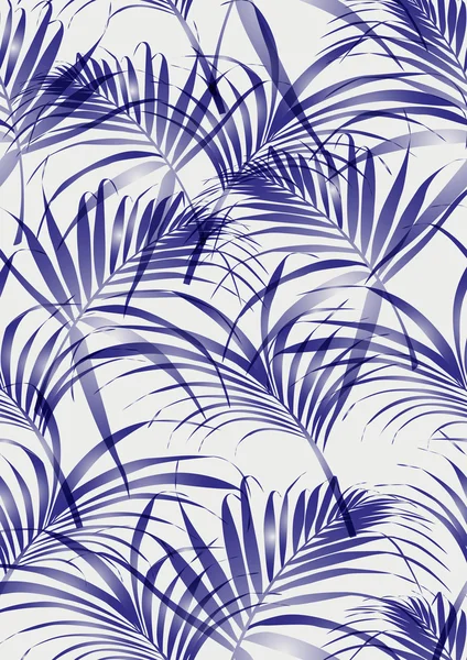 Modèle de feuilles tropicales — Image vectorielle