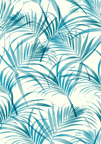 Modèle de feuilles tropicales — Image vectorielle