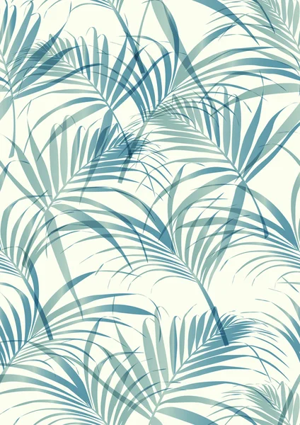 Modèle de feuilles tropicales — Image vectorielle