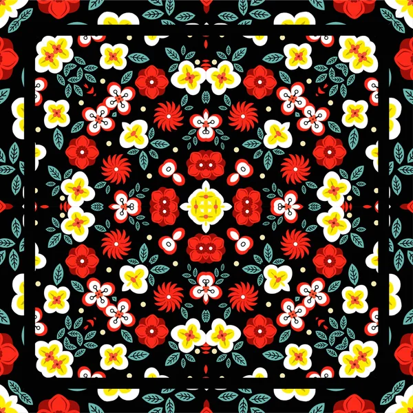 Padrão floral retro , — Vetor de Stock