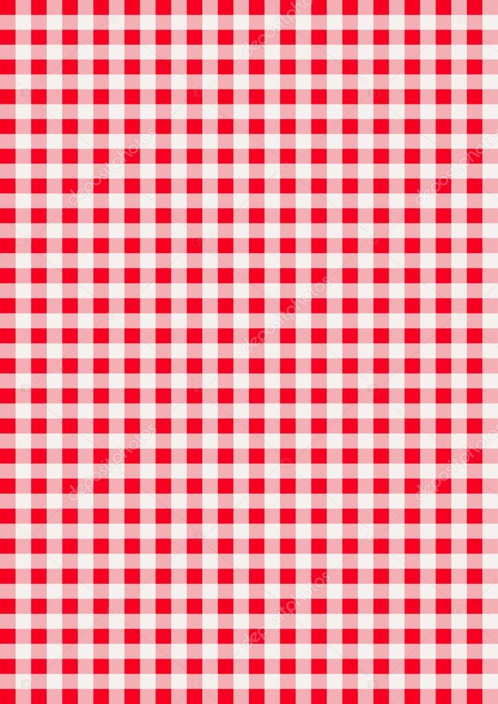 Pattern with red and white squares