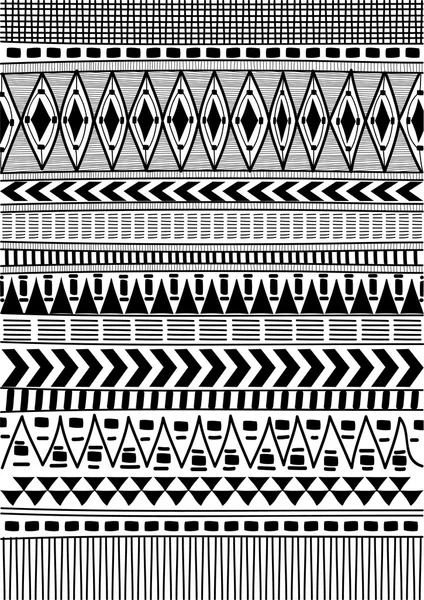 Tribal, etnische patroon — Stockvector