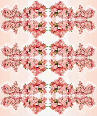 Çiçek motifleri ile Seamless Modeli