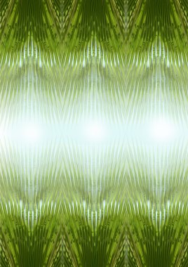 Soyut, sorunsuz, yeşil, çiçek deseni