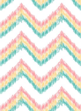 Elle çizilmiş zikzak desen