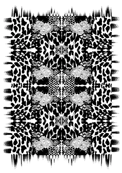 Monochrome abstract, seamless pattern — Stock Photo, Image