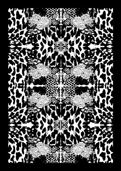 모노크롬 추상, 완벽 한 패턴 — 스톡 사진