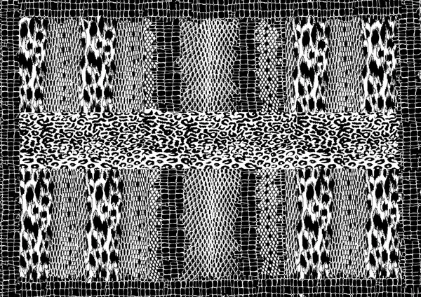 Monocromo abstracto, patrón sin costuras —  Fotos de Stock