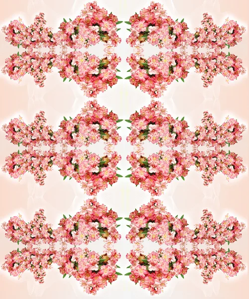 Seamless pattern with flower motifs — Stock Photo, Image