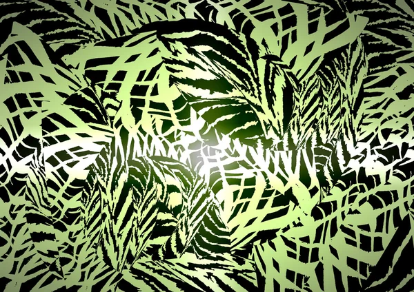 Abstrakt, sömlösa, grön, blommig mönster — Stockfoto