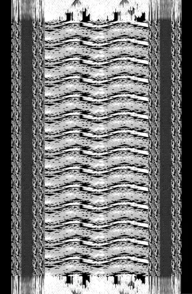 Fekete-fehér absztrakt, varrat nélküli mintát — Stock Fotó
