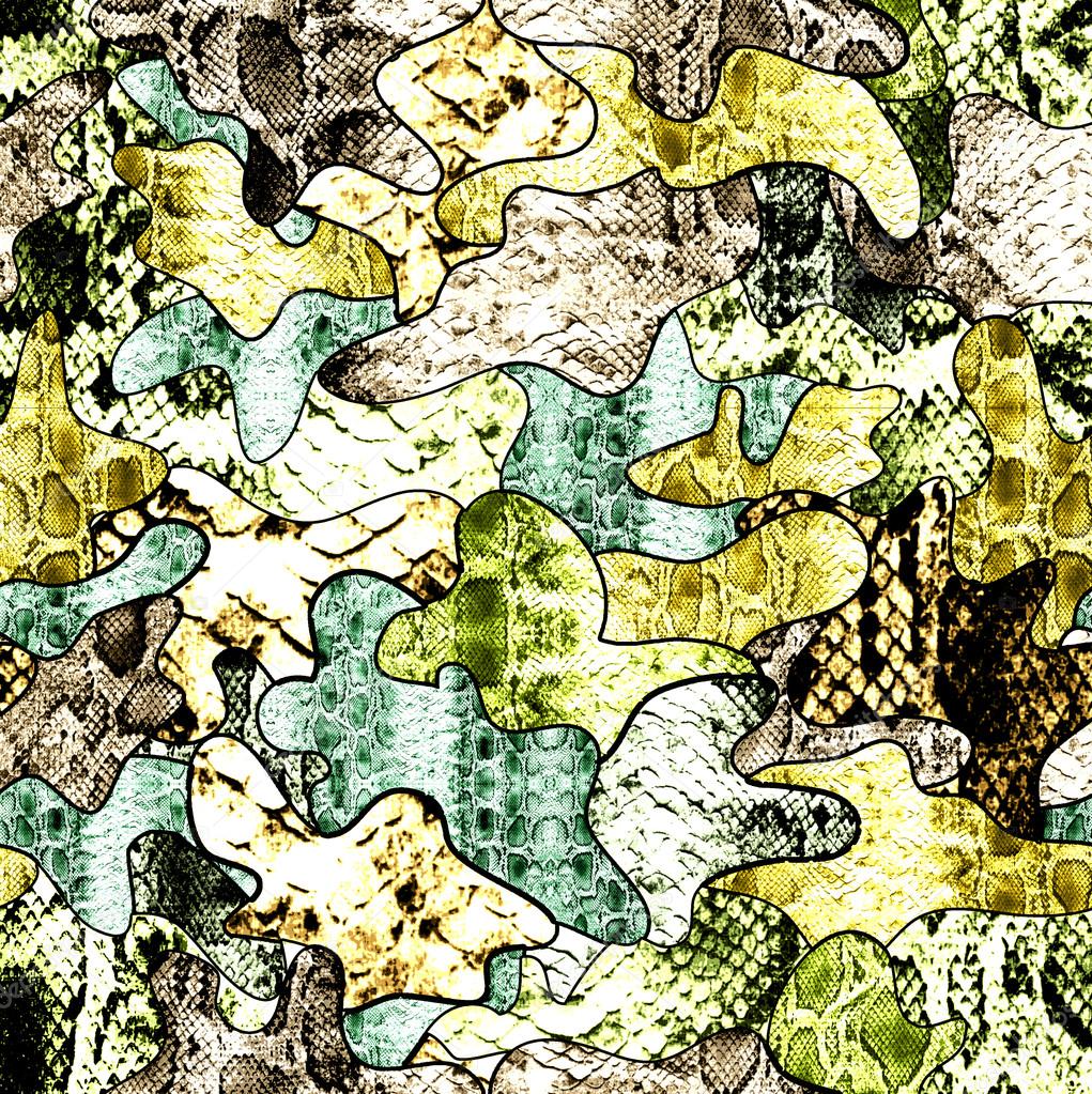 Camouflage, seamless pattern