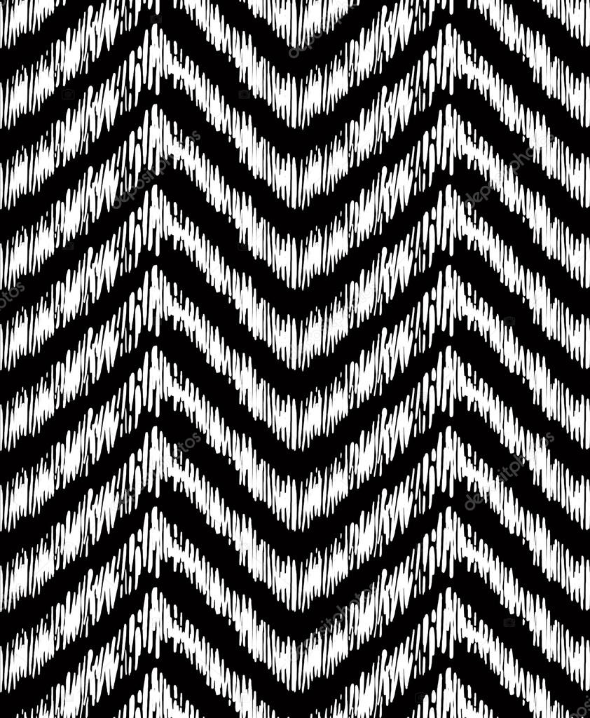 Seamless texture with wavy zigzags