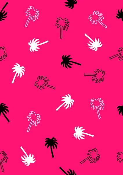 Modèle de palmier simple et sans couture — Image vectorielle