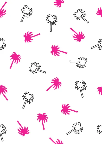 Modèle de palmier simple et sans couture — Image vectorielle