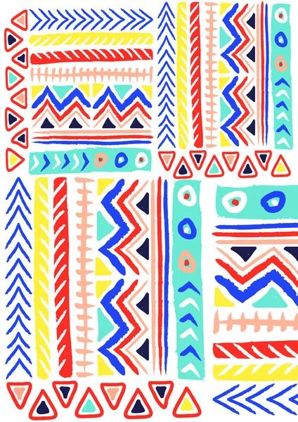 Colorful, ethnic pattern — Stock Vector