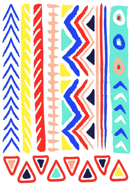 Colorful, ethnic pattern — Stock Vector