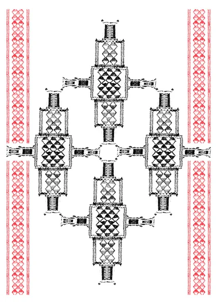 Tabstrakter geometrischer Druck — Stockvektor