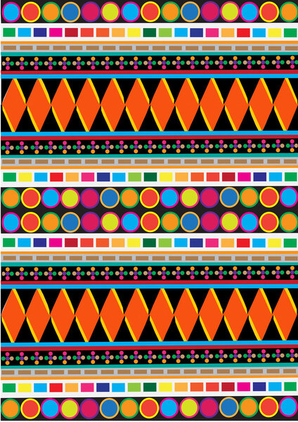 Tribal,ethnic, colorful, seamless pattern