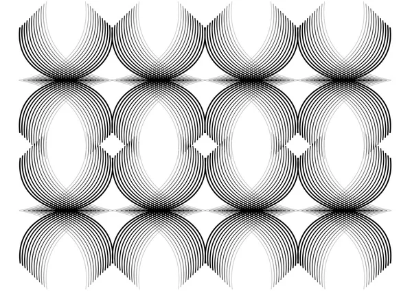 Einfache wiederholte schwarze Linien — Stockvektor