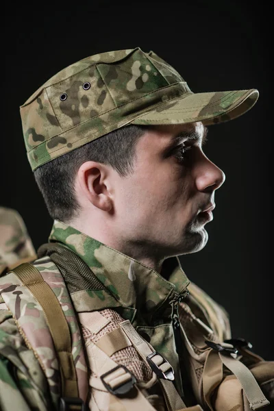 Pasukan khusus prajurit manusia — Stok Foto