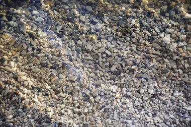 Tasarım için kıyıya yakın mavi su dokusu