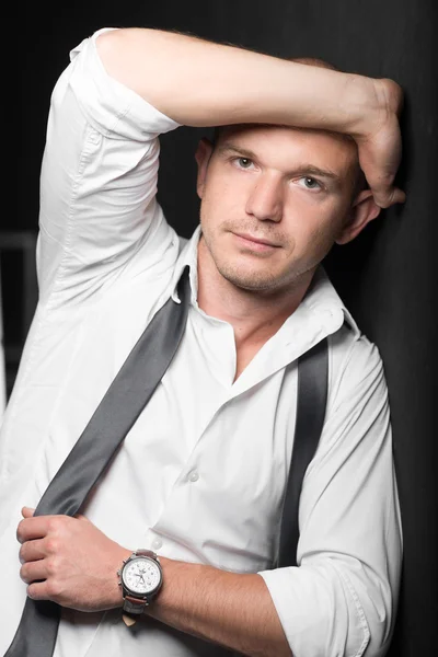 Studio photo of an adult handsome young man — Stock Photo, Image