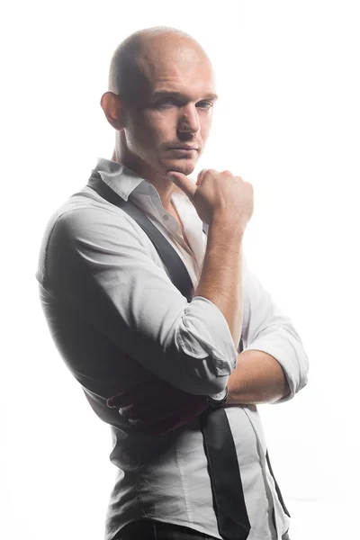 Studio photo of an adult handsome young man — Stock Photo, Image