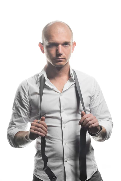Studio photo of an adult handsome young man — Stock Photo, Image
