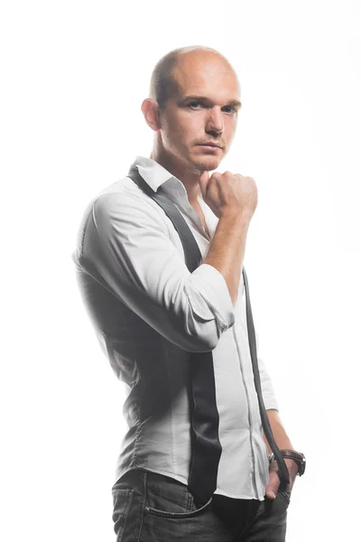 Studio photo of an adult handsome young man — Stock Photo, Image