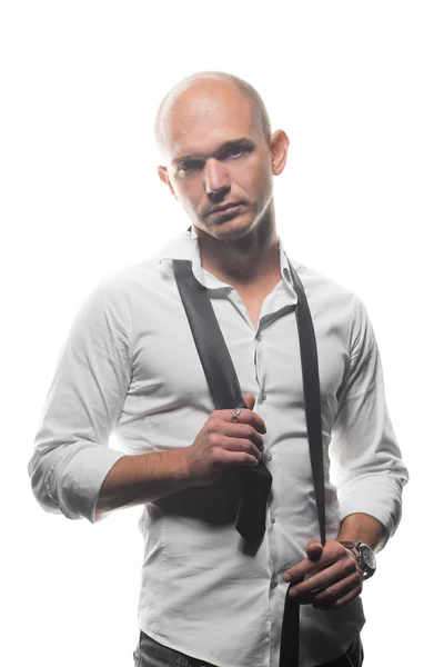 Studio photo of an adult handsome young man — Stock Photo, Image