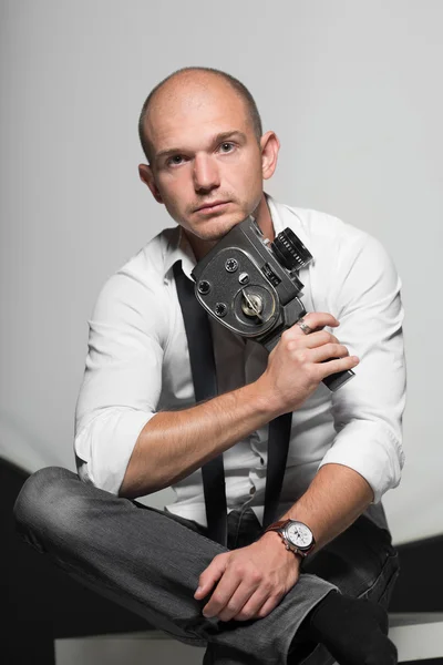 Studio photo of an adult handsome young man — Stock Photo, Image