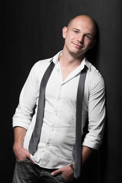 Studio photo of an adult handsome young man — Stock Photo, Image