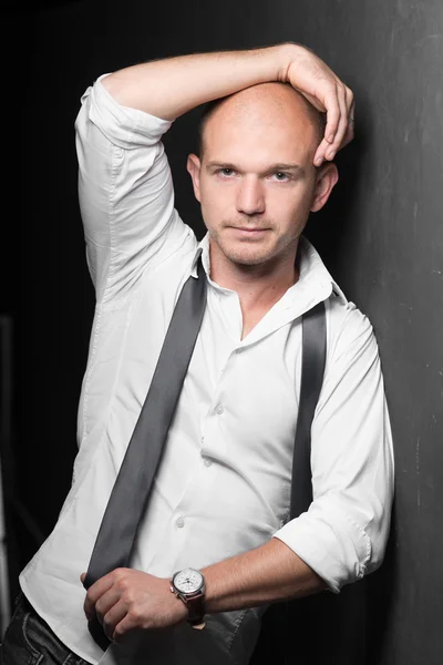 Studio photo of an adult handsome young man — Stock Photo, Image