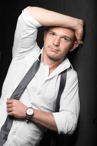 Studio photo of an adult handsome young man — Stock Photo, Image