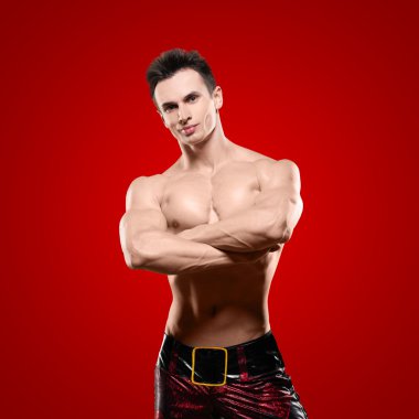 Kas yakışıklı seksi Noel Baba