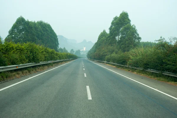 Landstraße nach fusui, China — Stockfoto