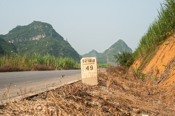 country road to Fusui,China