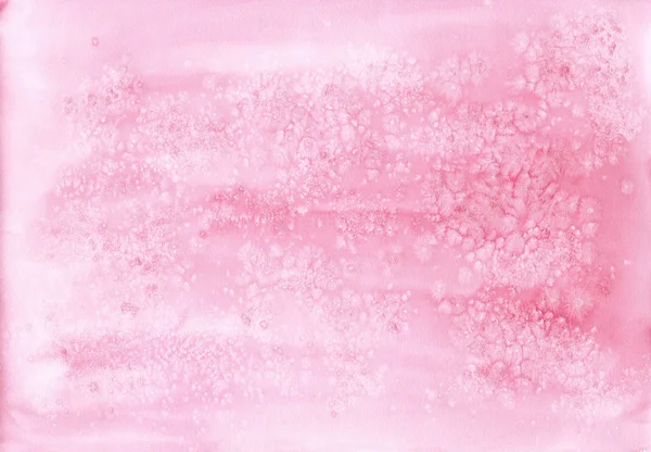 Rosa Aquarell Hintergrund mit Salzeffekt — Stockfoto