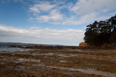 Beach kaya oluşumları, Avustralya - stok görüntü