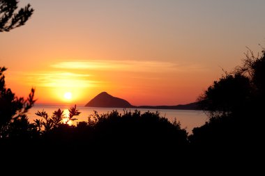 Golden Sunset - stok görüntü