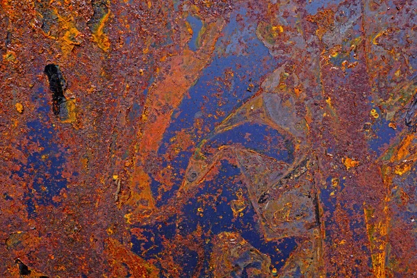 Rust Blue Metal Sheet — Φωτογραφία Αρχείου