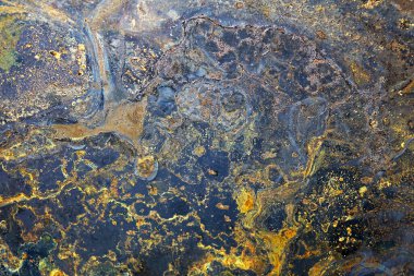 Metal kaplamalı paslı arka plan ve doku, yıpranmış kırsal metal levha. 