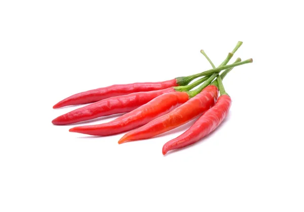 Czerwona Papryka Chili Białym Tle — Zdjęcie stockowe