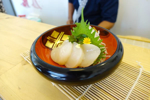 Scallop Sashimi Maguro 日本料理 — 图库照片