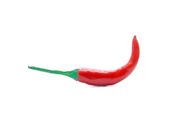 Pimiento Rojo Picante Aislado Sobre Fondo Blanco — Foto de Stock