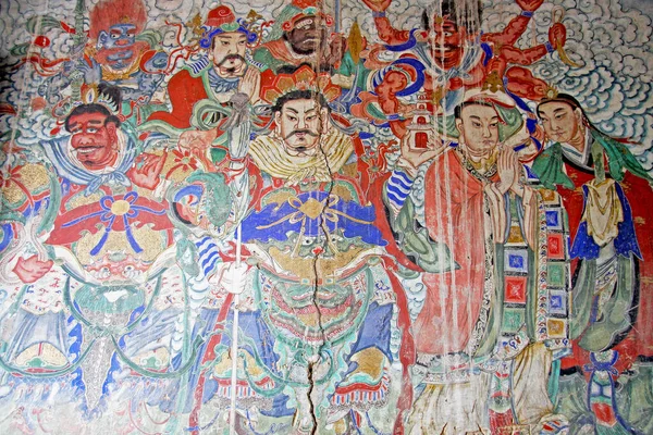 Estátua Buda Yungang Grottoe Shanxi China Famoso Património Mundial China — Fotografia de Stock